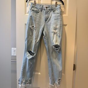 Flying monkey distressed jeans